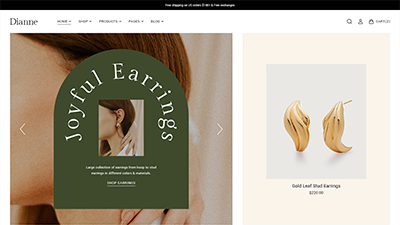 Dianne - Modern Jewelry Store WooCommerce WordPress Theme
