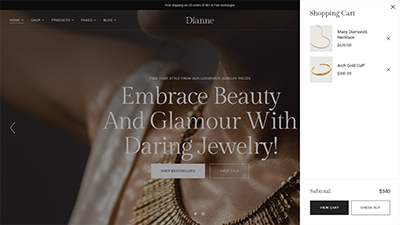 Dianne - Modern Jewelry Store WooCommerce WordPress Theme